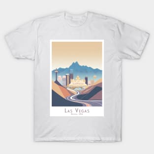 Vintage Las Vegas Travel Poster T-Shirt